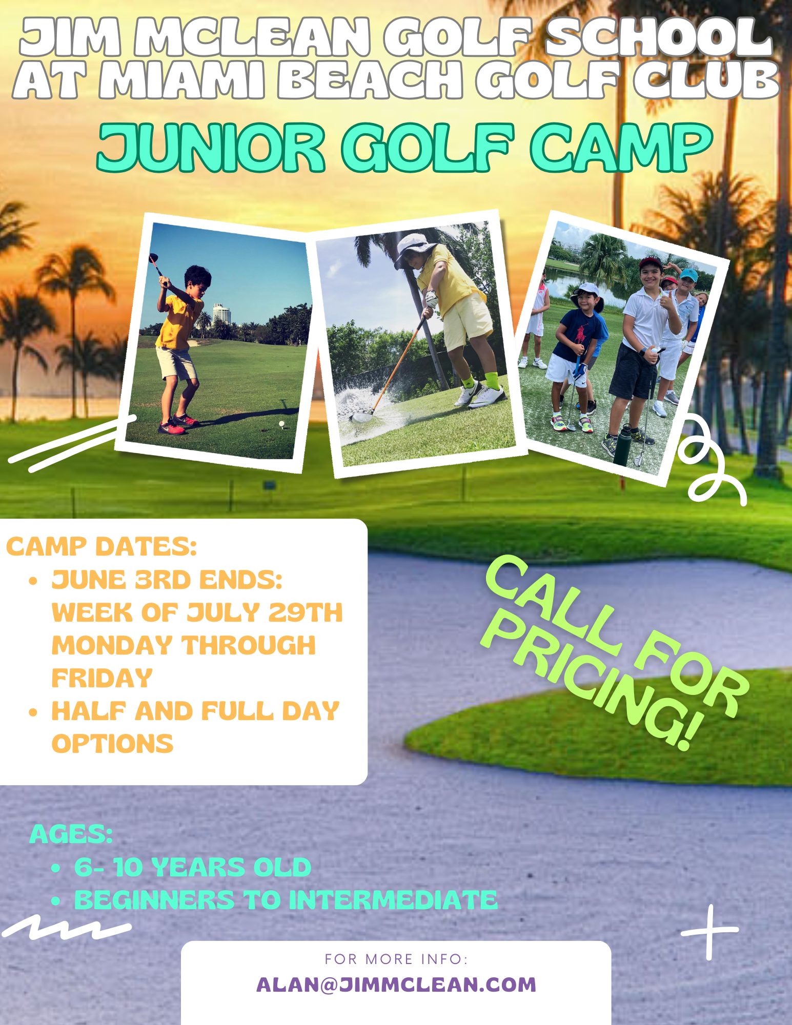 Miami beach Summer Camp Flyer